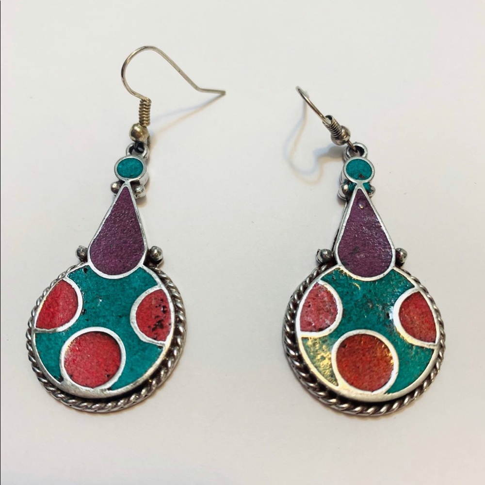 Handmade multicolor Earring - Picture 4 of 4